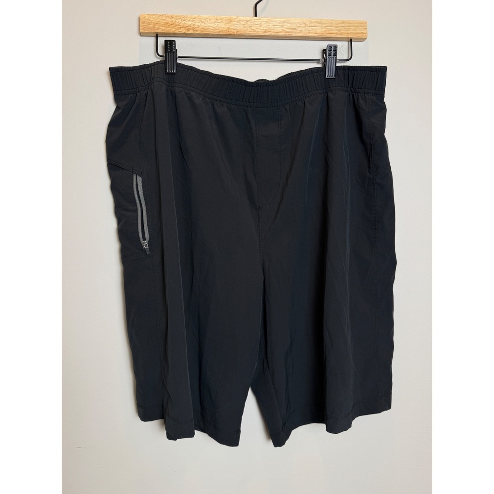 Prana Mens XL Breath Shorts XL Pull On Stretch Gym Yoga Outdoor Black Active